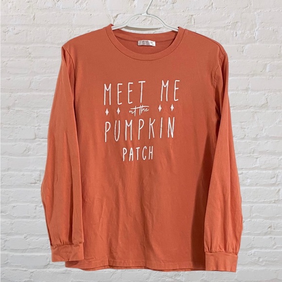 11. SHESHOW Long Sleeve Tee-Shirt - “Meet Me at the Pumpkin Patch”. 🍂🎃🧡 - Picture 1 of 5